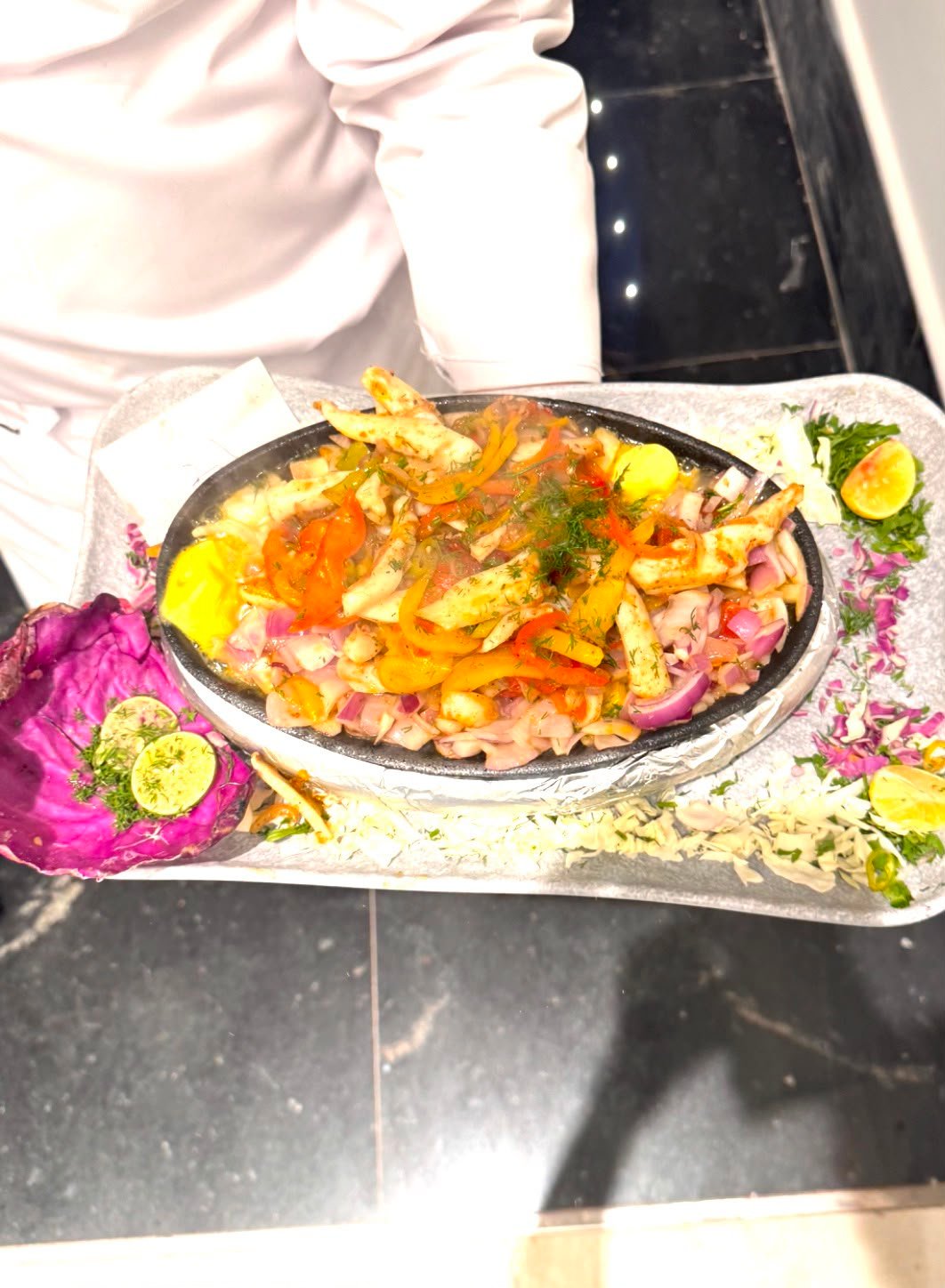 طاجن سي فود بالخضار