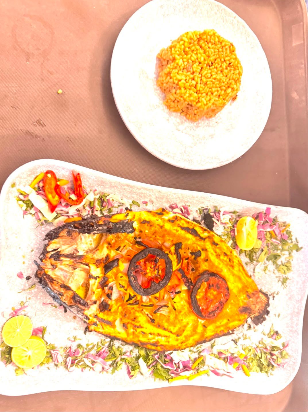 سمك سنجاري وأرز صيادية